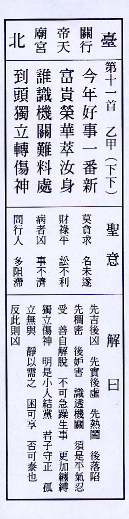 今年好事一番新。富貴榮華萃汝身。誰道機關難料處。到頭獨立轉傷神。|道教總廟三清宮 三清道祖 道教經典